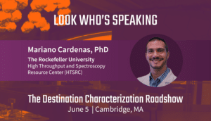 Mariano Cardenas profile picture and purple speaker screen, blog