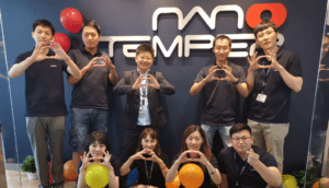 NanoTemper China employees making shape with hands featured image