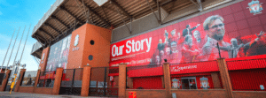 Orange and red Anfield Stadium