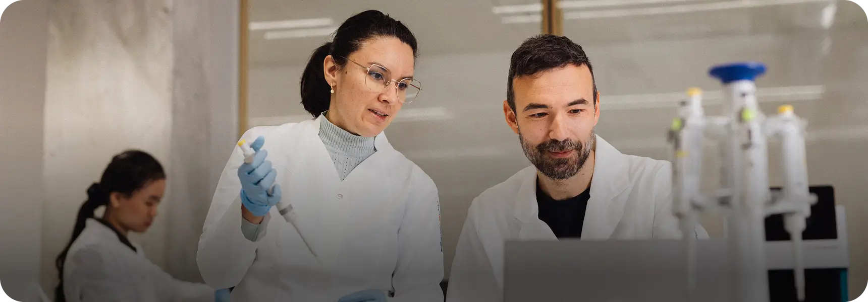 Scientists working in a laboratory