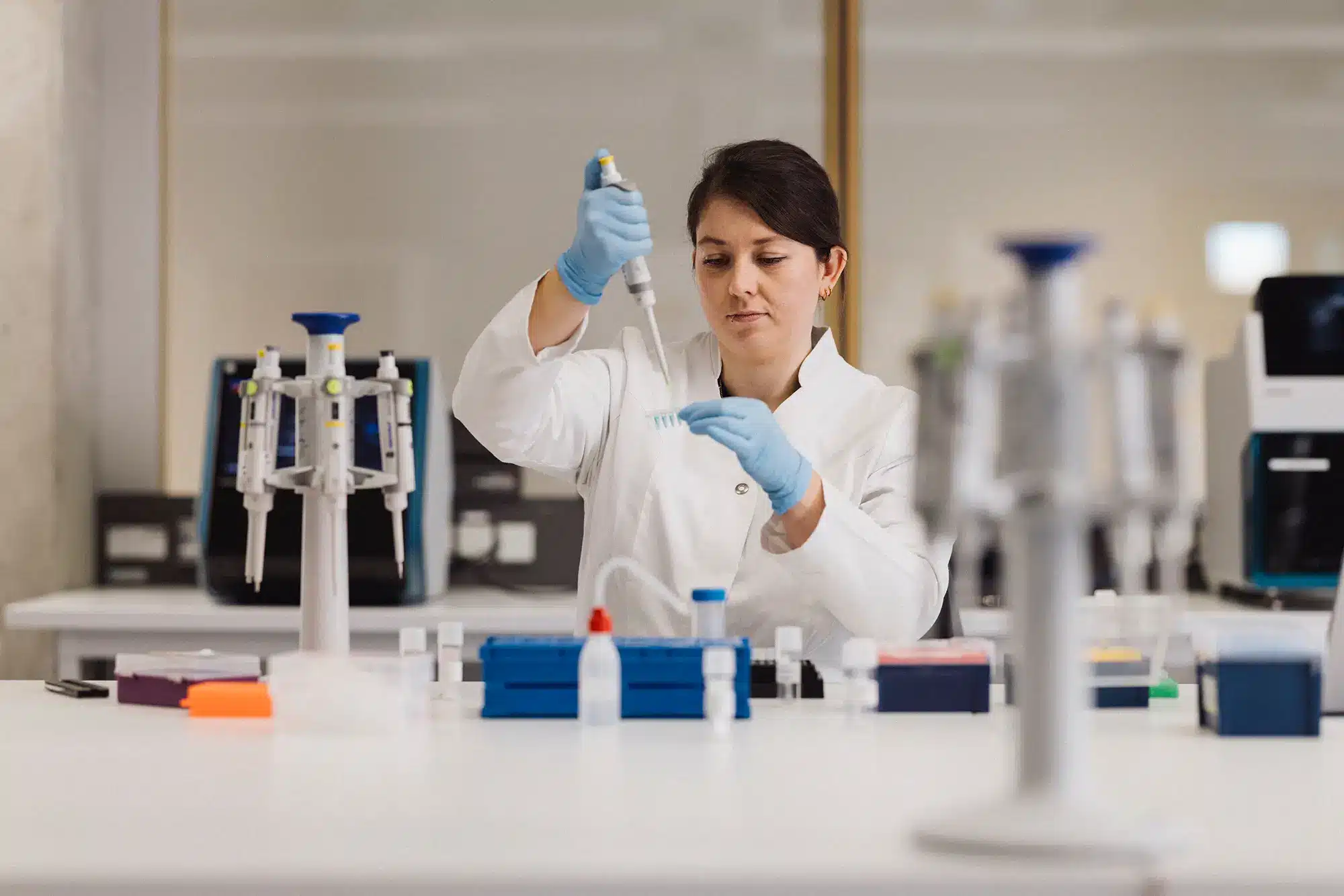 Scientist working in a laboratory