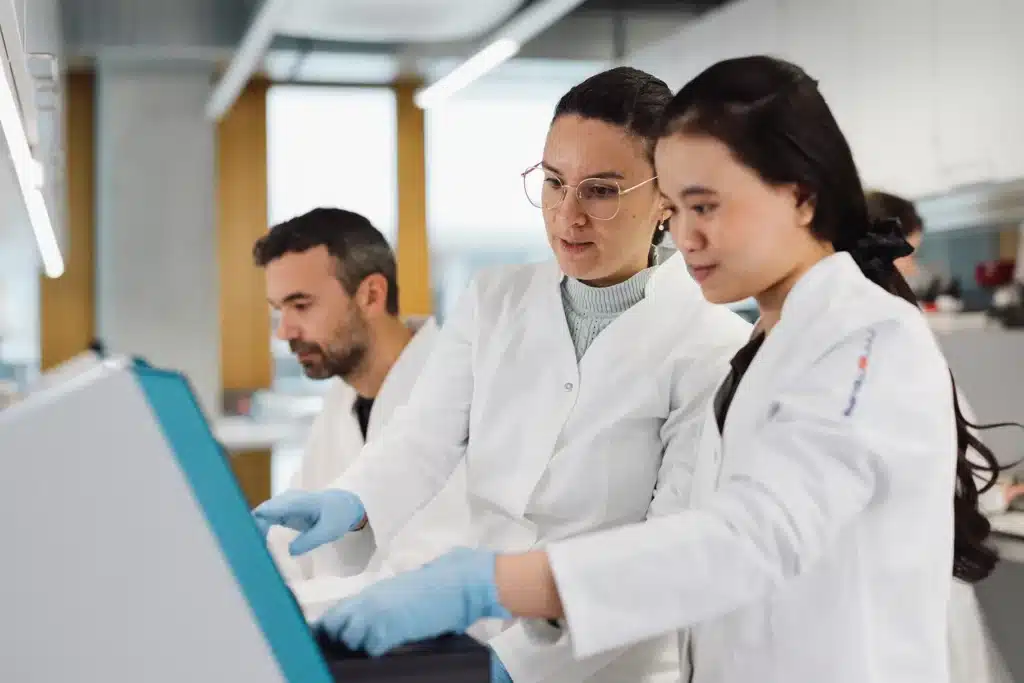 Scientists working in a laboratory