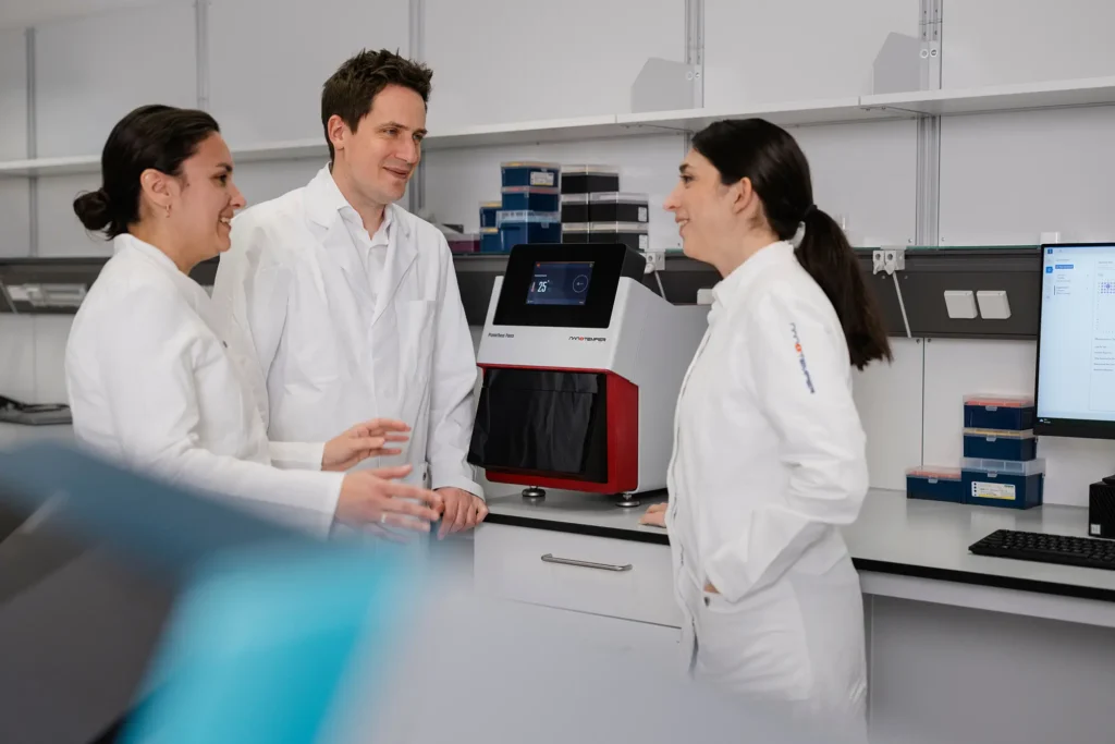 Scientists working in a laboratory